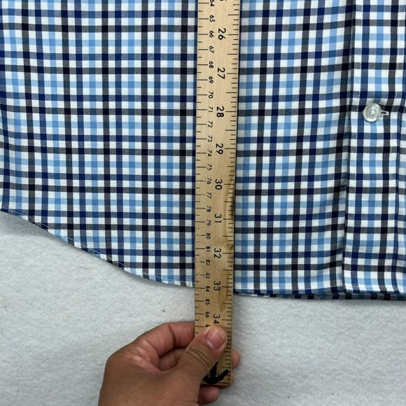 Duluth Trading Button Down Shirt Large Tall LT  Men's Trim Fit Long Sleeve Plaid - Picture 5 of 10